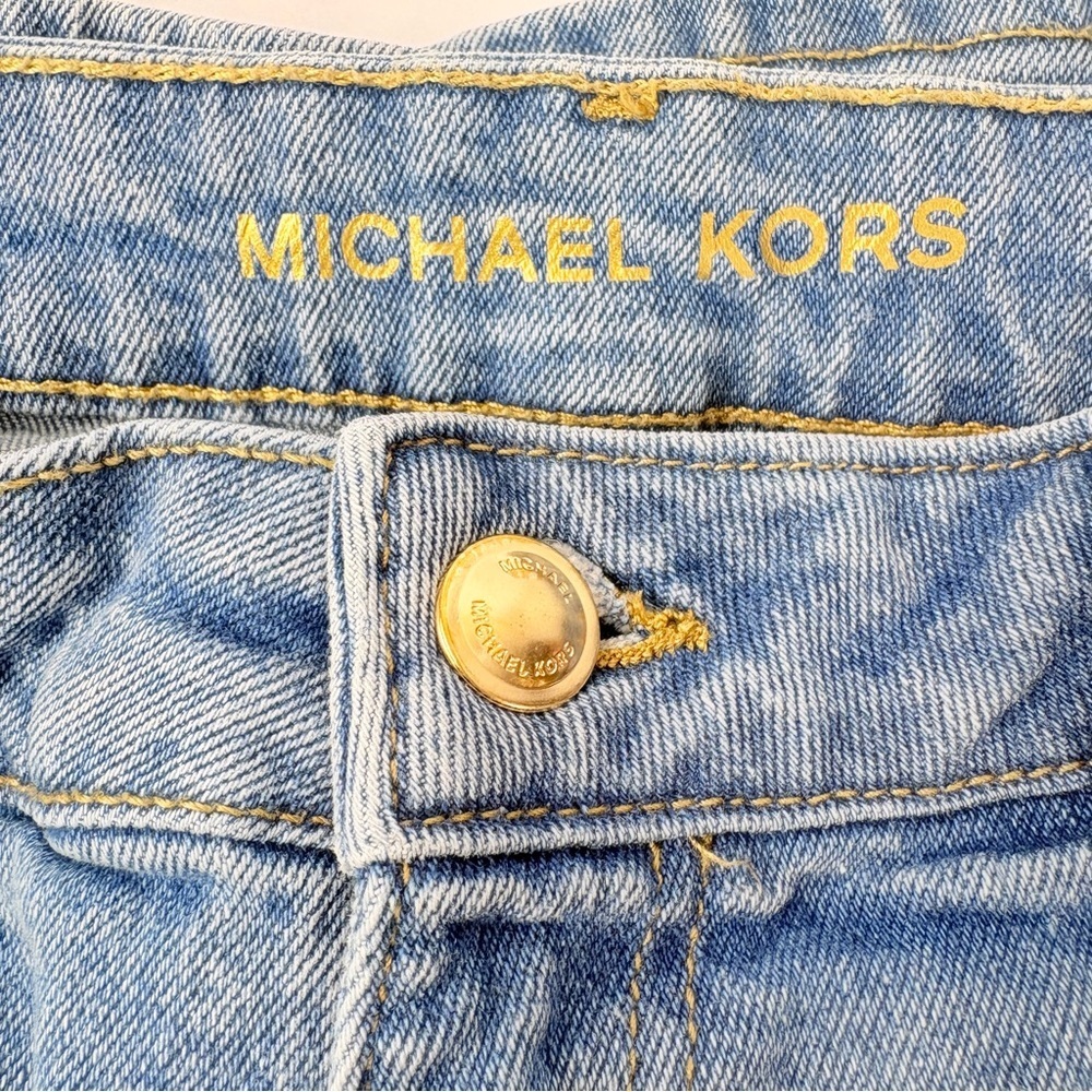 Michael Kors Light Blue Flare Jeans - Picture 9 of 14